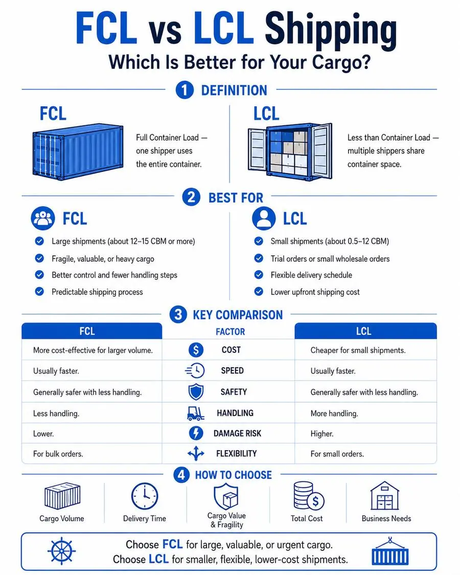 FCL vs LCL Shipping: Which Is Better for Your Cargo?