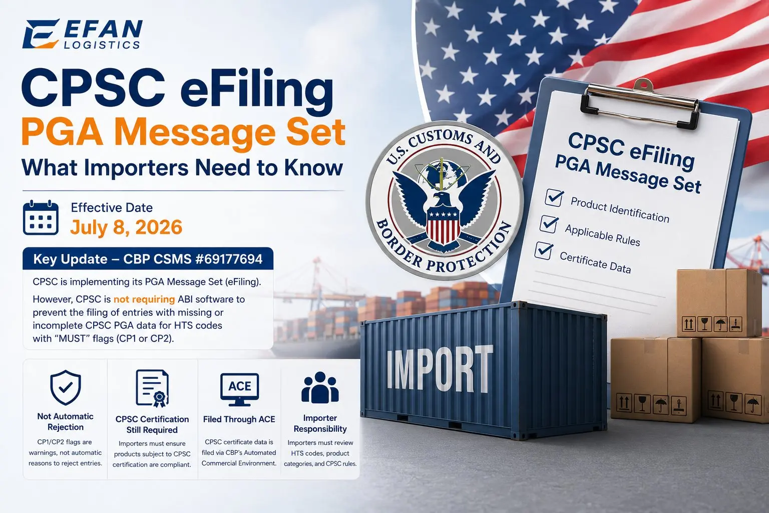 CPSC eFiling Starts July 8, 2026: What Importers Should Know About CBP CSMS #69177694