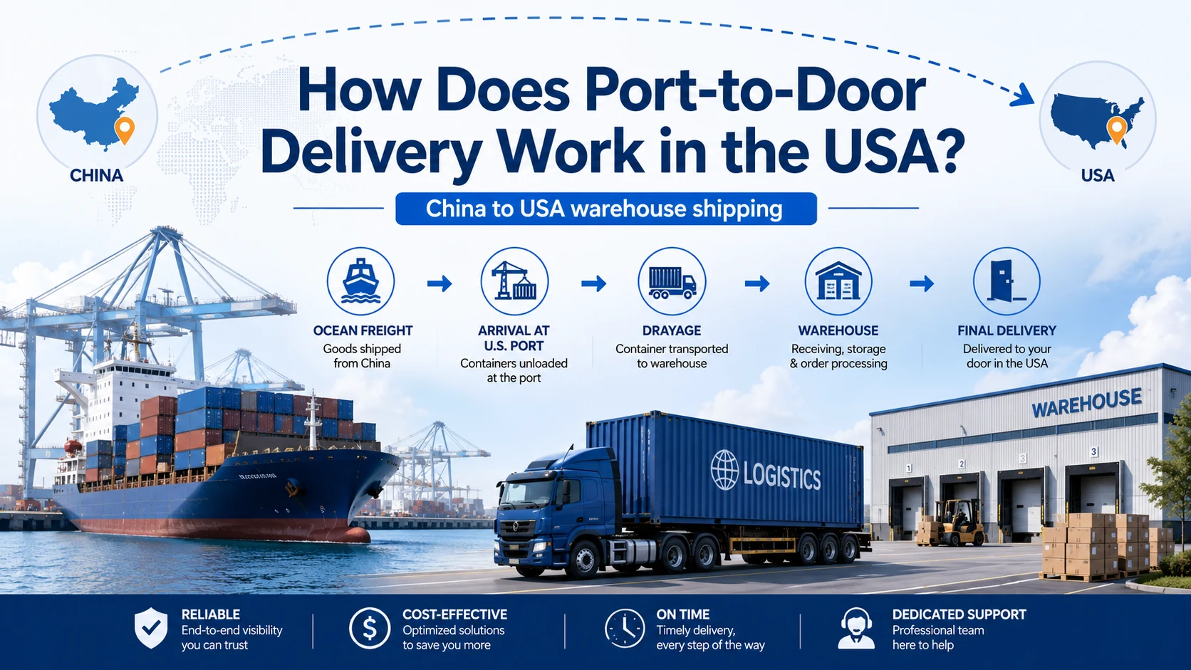 How Does Port-to-Door Delivery Work in the USA?