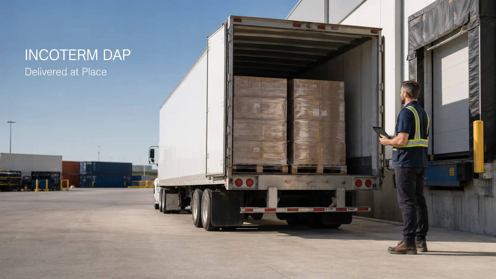 Definition of the Incoterm DAP (Delivered at Place)
